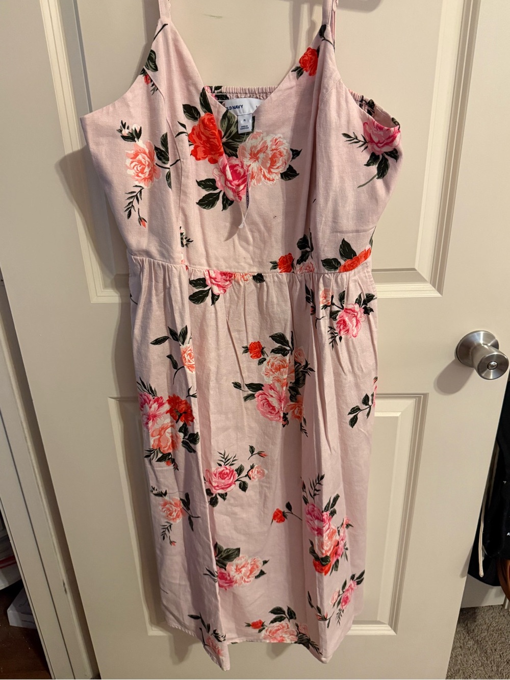 NWT: Old Navy Pink Floral Spaghetti-Strap Sundress